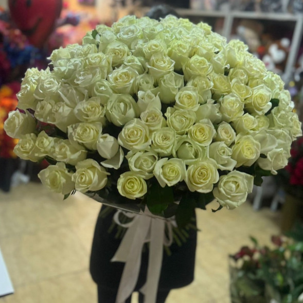 Букет 201 белая роза   в Севастополе