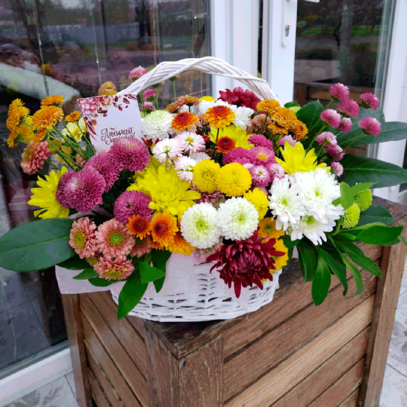 Композиция в корзине "Чудесное мгновение" в Севастополе