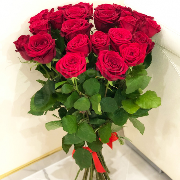 21 красная роза, лента в Севастополе