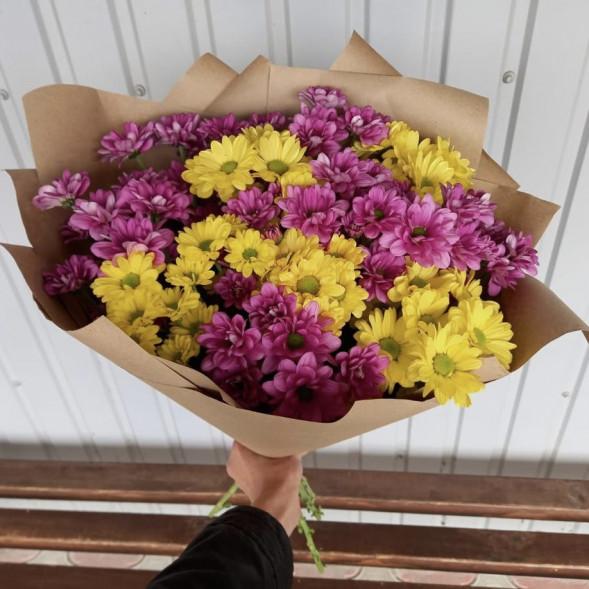 Букет 9 хризантем в Севастополе
