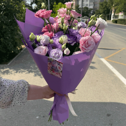 Букет 7 эустом