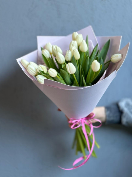 21 белый тюльпан в Севастополе