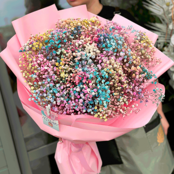 Букет Радужная гипсофила Макс в Севастополе