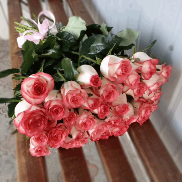 31 розовая роза в Севастополе