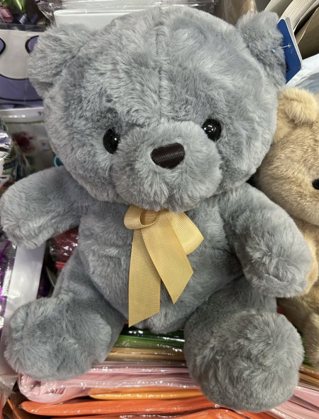 Плюшевый мишка тёмный 30-35 см. в Севастополе